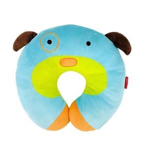 Skip Hop Puppy Travel Neck Rest Pillow Child Kids Ages 2-6 Blue